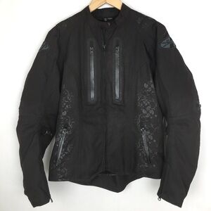 Joe Rocket Womens Racing Motorcycle Jacket Black Floral Print Size Large Vented